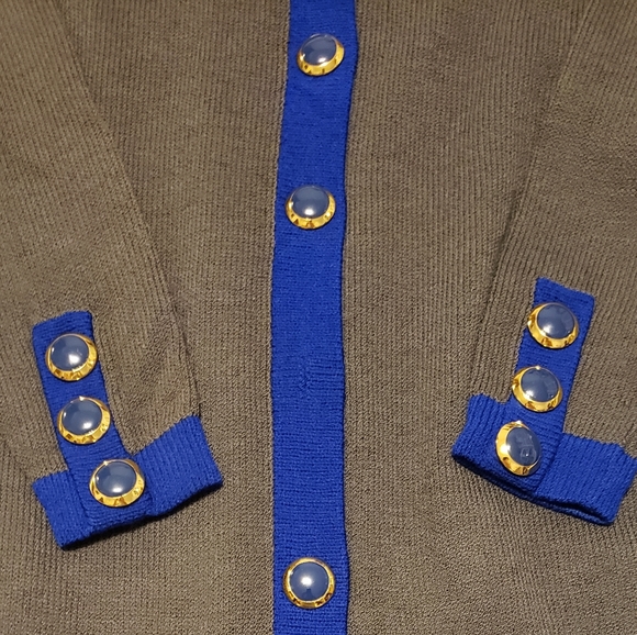 COPY - St.John By Marie Gray Knit Sweater Dress - Picture 4 of 7